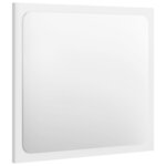 vidaXL Ensemble de meubles de salle de bain Blanc brillant Aggloméré