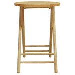 vidaXL Table de jardin pliable Ø55x75 cm bambou