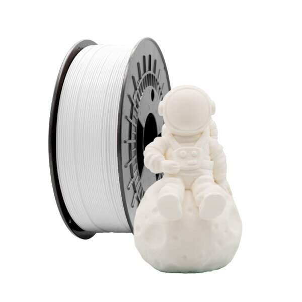 Filament 3D PLA MAT - Diamètre 1 75 mm - Bobine 1kg - Couleur Blanc