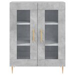vidaXL Buffet gris béton 69 5x34x90 cm bois d'ingénierie
