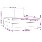vidaXL Sommier à lattes de lit et matelas Gris foncé 180x200cm Velours