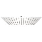 vidaXL Tête de douche plongeante carrée en acier inoxydable 40x40 cm