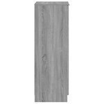 vidaXL Meuble à chaussures Sonoma gris 30x35x100 cm Bois d'ingénierie