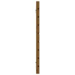 vidaXL Tête de lit murale Marron miel 126x3x63 cm Bois massif de pin
