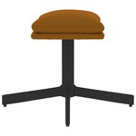 vidaXL Repose-pied Marron 60x60x36 cm Velours
