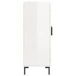 vidaXL Buffet Blanc brillant 69 5x34x90 cm Bois d'ingénierie
