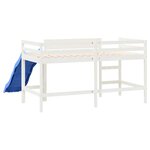 vidaXL Lit mezzanine d'enfants sans matelas avec toboggan 90x200 cm