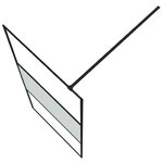vidaXL Paroi de douche Noir 90x195 cm Verre ESG demi-dépoli