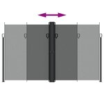 vidaXL Auvent latéral rétractable anthracite 200x1000 cm