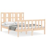 vidaXL Cadre de lit sans matelas 120x200 cm bois de pin massif