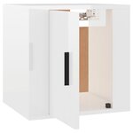 vidaXL Meuble TV mural Blanc brillant 40x34 5x40 cm