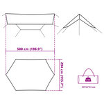 vidaXL Bâche de camping bleu 500x294 cm imperméable