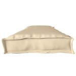 vidaXL Coussins de palette pour banc 2 Pièces Beige 180x40x8 cm Tissu Oxford