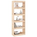 vidaXL Bibliothèque/Séparateur de pièce 60x30x167 5 cm pin massif