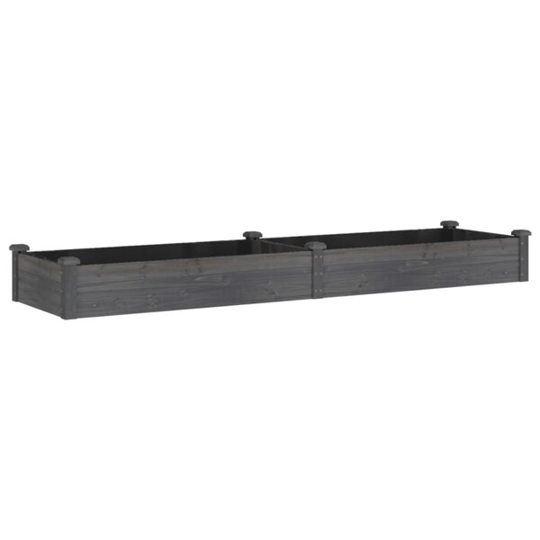 vidaXL Lit surélevé de jardin doublure 240x60x25 cm bois massif sapin
