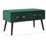 vidaXL Table basse Vert 80x40x46 cm Velours