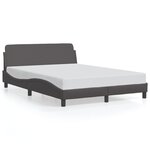 vidaXL Cadre de lit sans matelas gris 120x200 cm similicuir