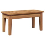 Ensemble de salle à manger de jardin 5 pièces vidaXL avec coussins en bois massif Teck