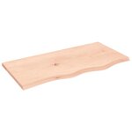 vidaXL Dessus de table 80x40x2 cm bois de chêne massif non traité