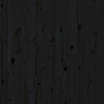 vidaXL Tête de lit murale Noir 146x3x91 5 cm Bois massif de pin
