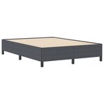 Cadre de lit vidaXL Gris foncé 160x200 cm en tissu corduroy
