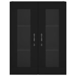vidaXL Armoire murale noir 69 5x34x90 cm bois d'ingénierie