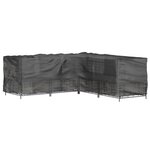 vidaXL Housse de salon de jardin en forme de L 20 œillets 300x300x70cm