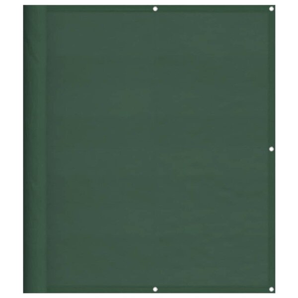 vidaXL Écran de balcon vert foncé 120x700 cm 100  polyester oxford