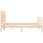 vidaXL Cadre de lit sans matelas 140x190 cm bois massif