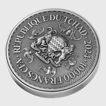 THE YELLOW DRAGON 2 Once Argent 11.5 Once Copper Monnaie 10000 Francs Tchad 2024