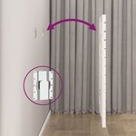 vidaXL Tête de lit murale Blanc 141x3x91 5 cm Bois massif de pin