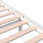 vidaXL Cadre de lit sans matelas blanc bois massif 200x200 cm