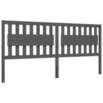 vidaXL Cadre de lit sans matelas gris 200x200 cm bois massif de pin