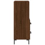 vidaXL Buffet Chêne marron 34 5x34x90 cm Bois d'ingénierie