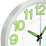 vidaXL Horloge murale lumineuse Blanc 30 cm