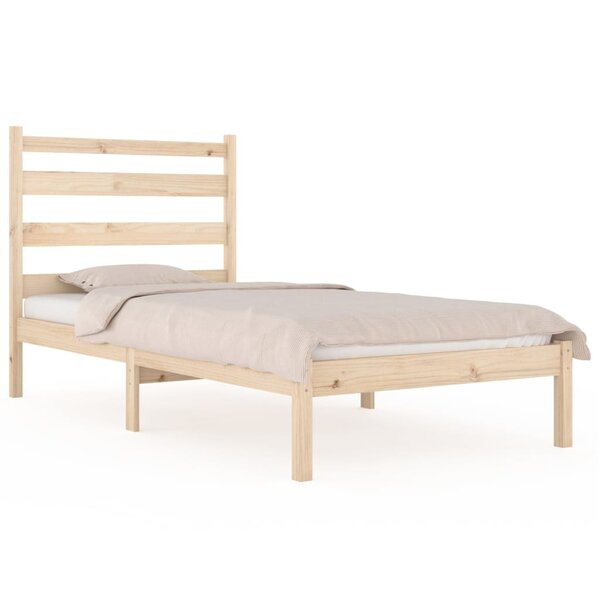 vidaXL Cadre de lit sans matelas bois massif 90x200 cm