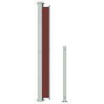 vidaXL Auvent latéral rétractable de patio 180x500 cm Marron