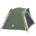 vidaXL Tente de camping 4 personnes vert libération rapide imperméable
