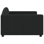 vidaXL Lit de repos noir 100x200 cm tissu