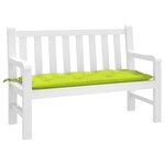 vidaXL Coussin de banc de jardin vert brillant 120x50x7cm tissu oxford