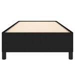 vidaXL Cadre de lit sans matelas noir 90x190 cm tissu