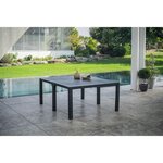 Table de Jardin coloris graphite - finition bois - ALLIBERT BY KETER modulable - 8 - 10 personnes - JULIE
