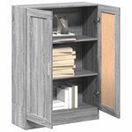 vidaXL Bibliothèque sonoma gris 82 5x30 5x115 cm bois d'ingénierie