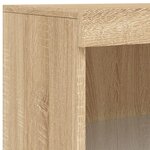 vidaXL Buffet avec lumières LED chêne sonoma 60 5x37x100 cm