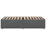 vidaXL Cadre de lit Gris foncé 90x200 cm Tissu