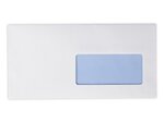 Lot de 50 enveloppe dl avec fenêtre blanche 110 x 220 mm