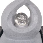 vidaXL Fontaine d'intérieur avec lampe LED Polyrésine