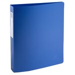 Classeur 4 Anneaux 30mm Polypropylène Recyclé Beeblue - A4 Maxi - Bleu Marine - X 12 - Exacompta