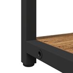 vidaXL Meuble sous lavabo avec lavabo intégré en bois vieilli