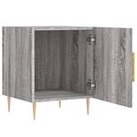 vidaXL Table de chevet sonoma gris 40x40x50 cm bois d'ingénierie